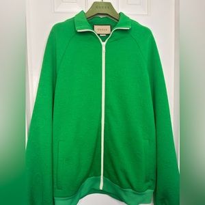 Gucci Women’s Zip Up Sweater Jacket Green Size Large